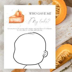 Taart pompoen - Wie gaf me mijn looks baby spel