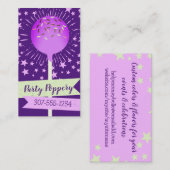 Taart poppen bruiloft evenement bakken bakkerij pa visitekaartje (Voorkant / Achterkant)