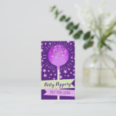 Taart poppen bruiloft evenement bakken bakkerij pa visitekaartje (Staand voorkant)