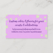 Taart poppen bruiloft evenement bakken bakkerij pa visitekaartje (Achterkant)