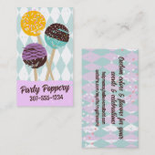 Taart poppen bruiloft evenement bakken bakkerij pa visitekaartje (Voorkant / Achterkant)