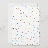 Taart Poppen en Sprinkles Verjaardag Kaart (Achterkant)