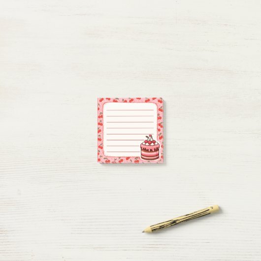 Taart Post-it® Notes (Op bureau)