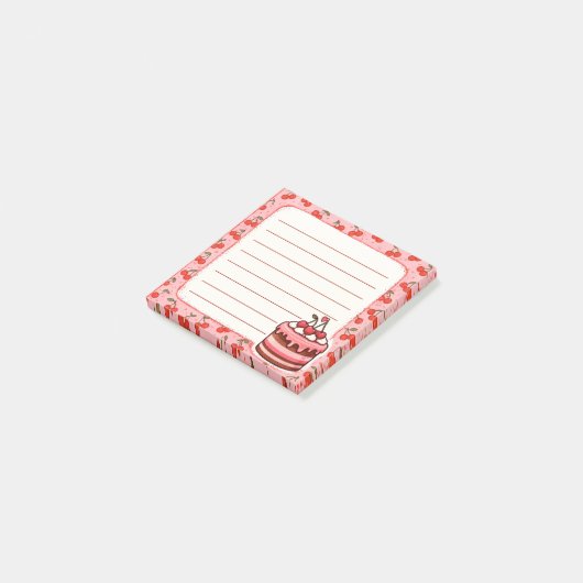 Taart Post-it® Notes (Schuin)