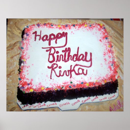 "Taart" Poster (Voorkant)