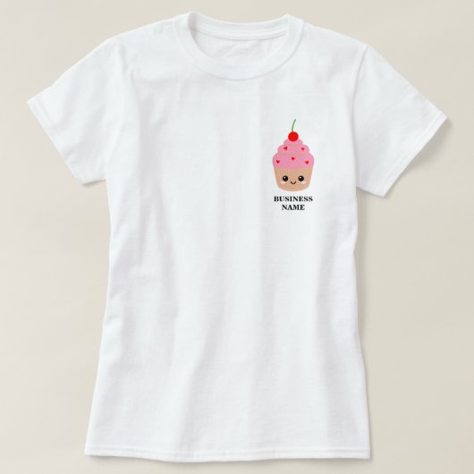 Taart Shop T-shirt, Bakkerij Personeel T-shirt (Design voorkant)