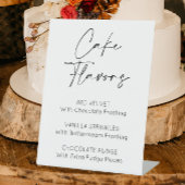 Taart smaken bruiloft evenementen reclamebord met voetstuk