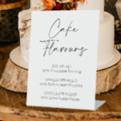 Taart smaken bruiloft evenementen reclamebord met voetstuk