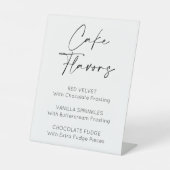 Taart smaken bruiloft evenementen reclamebord met voetstuk (Voorkant)