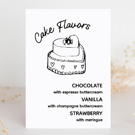 Taart smaken Moderne minimalistische bruiloft teke