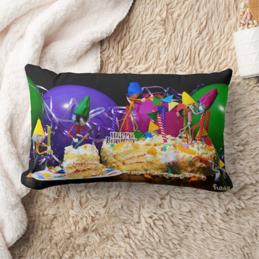 Taart smash van feestende Fubby's Kussen (Deken)