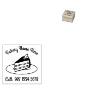 Taart Snee Bakery Gebak Rubberstempel (Gestempeld)