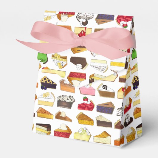 Taart Social Pi Day Slices Bake Sale Dessert Food Bedankdoosjes (Voorkant Zijde)