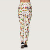 Taart Social Pi Day Slices Bake Sale Dessert Food Leggings (Achterkant)