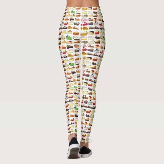 Taart Social Pi Day Slices Bake Sale Dessert Food Leggings (Achterkant)