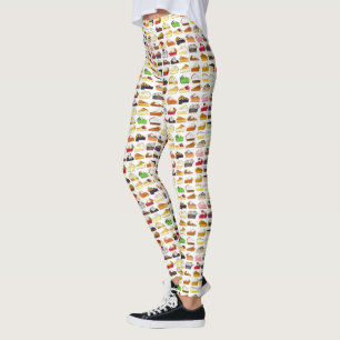 Taart Social Pi Day Slices Bake Sale Dessert Food Leggings