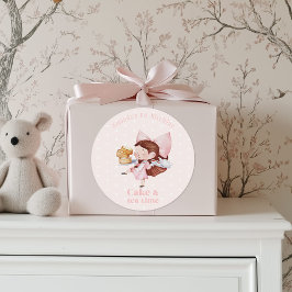 Taart & Thee Tijd Verjaardag Sticker