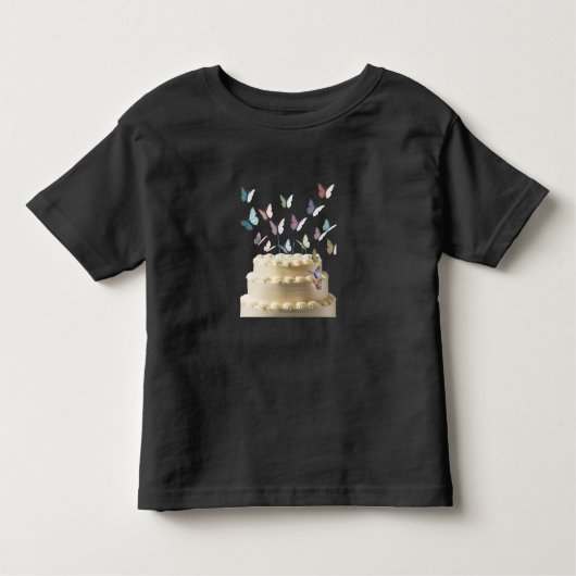 Taart Thema Happy Birthday Kinder Shirts (Voorkant)