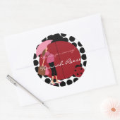 Taart Topper Sticker lieveheersbeestje (Envelop)