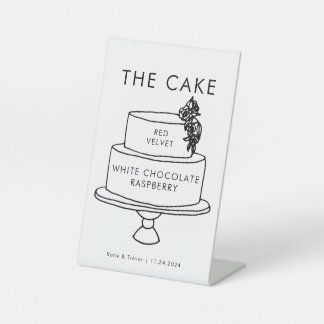 Taart Trouwbord Reclamebord Met Voetstuk