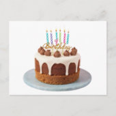 taart van de verjaardag briefkaart (Voorkant)