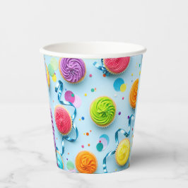 Taart Verjaardag Papieren Cup Bekers