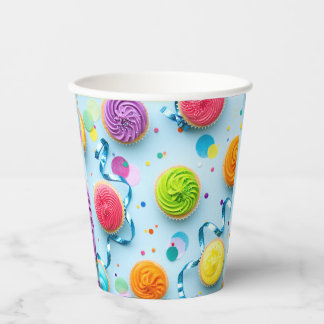 Taart Verjaardag Papieren Cup Bekers