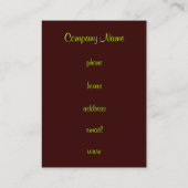 taart-Visitekaartje Visitekaartje (Achterkant)