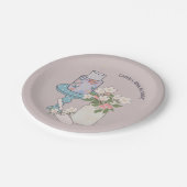 Taart zomer 40e verjaardag papieren bordje (Gekanteld)