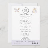 Taartbakkerij Uw eigen Logo Cafe Menu prijslijst (Voorkant)