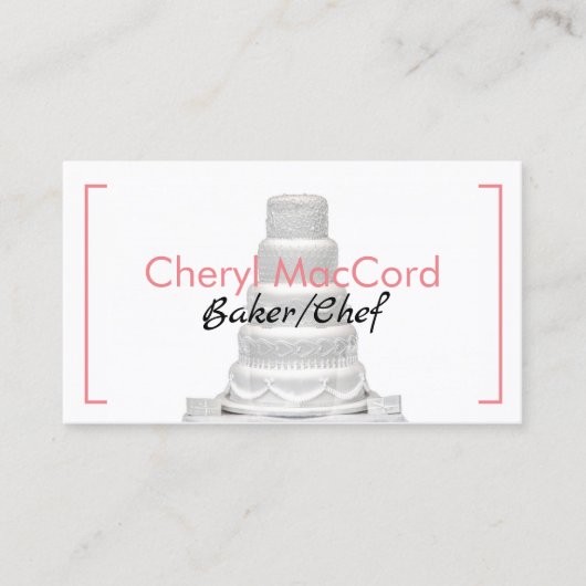 taartbakkerij-Visitekaartje Afsprakenkaartje (Voorkant)