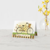 Taartbezorgingsfiets Kaart (Gele Bloem)