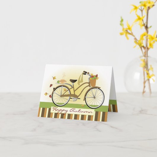 Taartbezorgingsfiets Kaart (Gele Bloem)