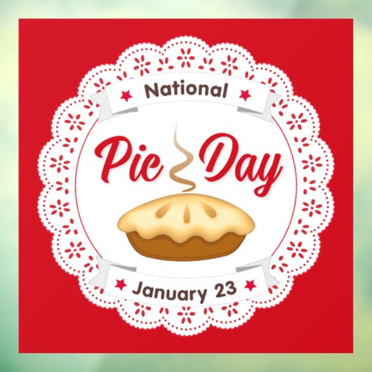 Taartdag, 23 januari, EET TAART! Raamsticker (Vel 3)