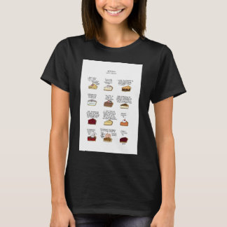 Taartdiagram, Muziek, Serveerster, Kunst, Schattig T-shirt
