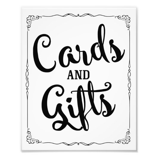 taarten en cadeaus voor bruiloft foto afdruk (Voorkant)