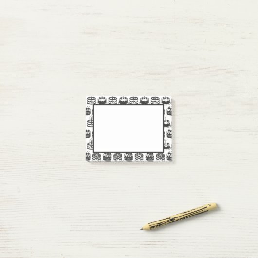 Taarten Post-it® Notes (Op bureau)