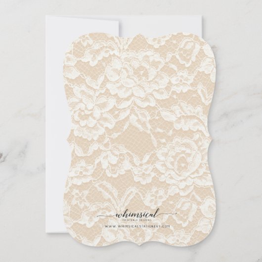 Taarten & Slipjes lingerie feest uitnodiging 5x7 (Achterkant)