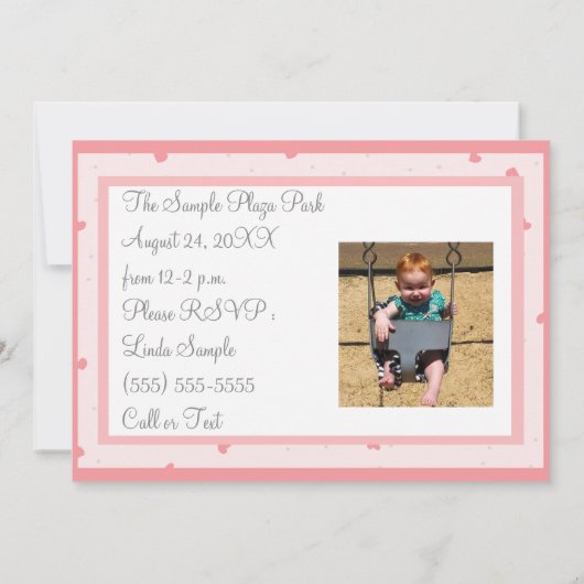 Taarten & snacks en veel plezier, eerste verjaarda kaart (Achterkant)