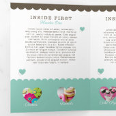 Taarten & snoep Bakkerij Shop Branded Drieluik Kaart (Binnenzijde eerst)