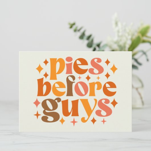 Taarten Voor Mannen Kaart (Staand voorkant)