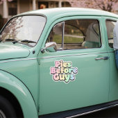 "Taarten Voor Mannen" Retro Bubbel Letters Sticker