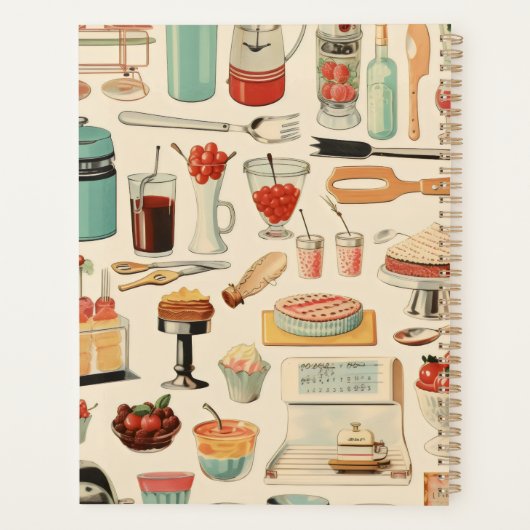 Taarten vorken en snoepjes Keuken Planner (Achterkant)