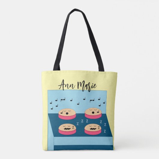 Taarten wachten - Tijd 4 Frosting Tote Bag (Achterkant)