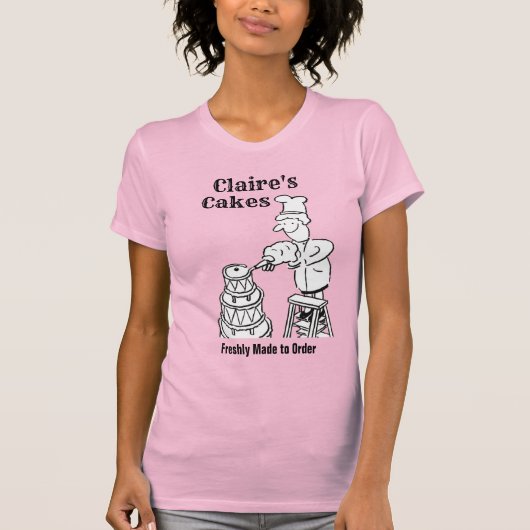 Taartenmaker en Taartversiering Specialist T-shirt (Voorkant)