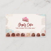 taartenwinkel | Chocoladetaart Visitekaartje (Achterkant)