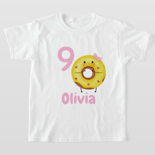 Taartje verjaardagsjurk voor meisjes met naam gepe t-shirt