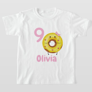 Taartje verjaardagsjurk voor meisjes met naam gepe t-shirt