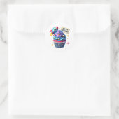 Taartje Verjaardagsstickers Ronde Sticker (Tas)