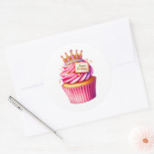 Taartje Verjaardagsstickers Ronde Sticker (Envelop)